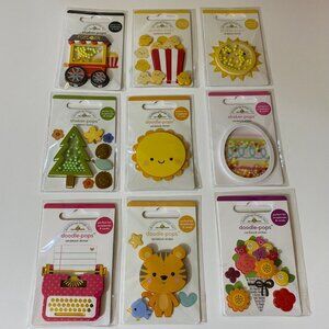 Doodlebug Design Doodle Pops & Shaker Pops Popcorn Tiger Sun Flowers & More